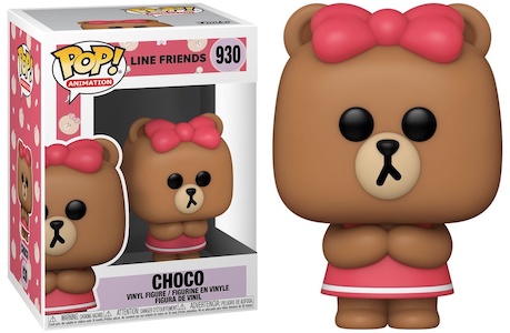 Funko Pop! Animation Line Friends Set of 5 with Brown Flocked Funko Shop  Excl.