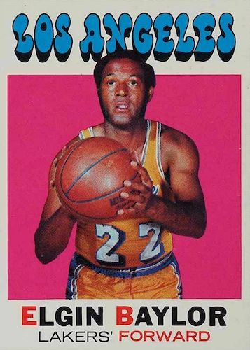 1961-62 FLEER #3 ELGIN BAYLOR LOS ANGELES LAKERS ROOKIE REPRINT CARD –