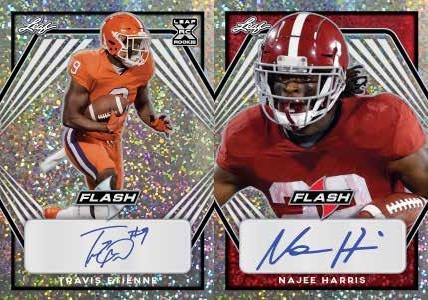 50 Card 2021 Leaf Football Set with Mac Jones + Trevor Lawrence HYPE Rookie  Card