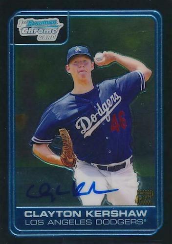 Hottest Clayton Kershaw Baseball Cards on