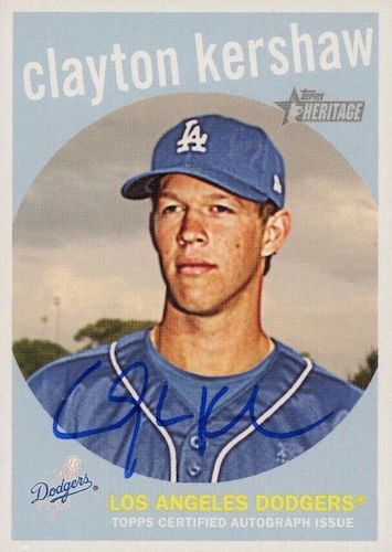 Topps Clayton Kershaw Baseball Original Autographed Sports Trading