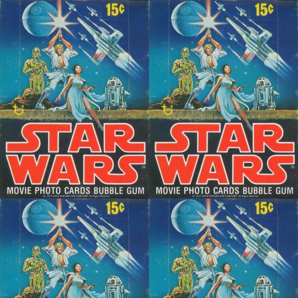 Star wars collector cards deals 1977 value