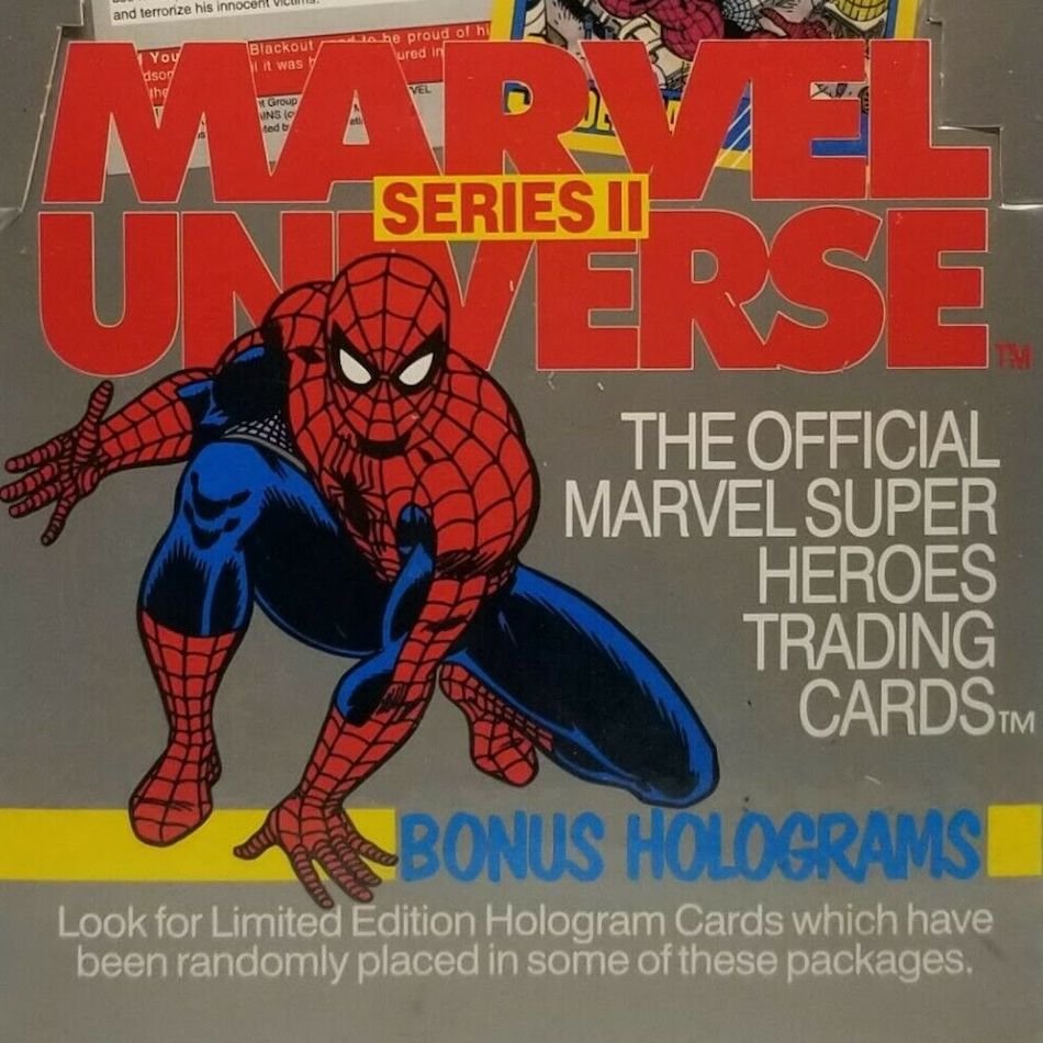 1991 Impel Marvel Universe Series II Checklist Set Info Boxes