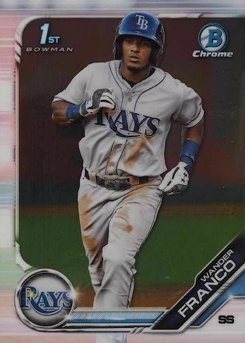 Wander Franco 2021 Bowman Chrome Prospects Orange Refractors #BCP240 #65/75  RC (PSA 10)