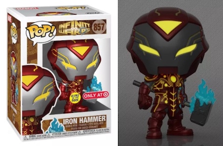 Funko Pop! Marvel Infinity Warps Set of 6: Iron Hammer, Soldier Supreme,  Arachknight, Ghost Panther, Diamond Patch and Madame Hel