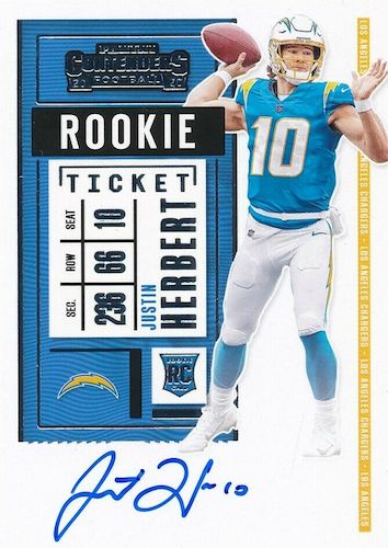 Justin Herbert Los Angeles Chargers Autographed 2020 Panini – Super Sports  Center