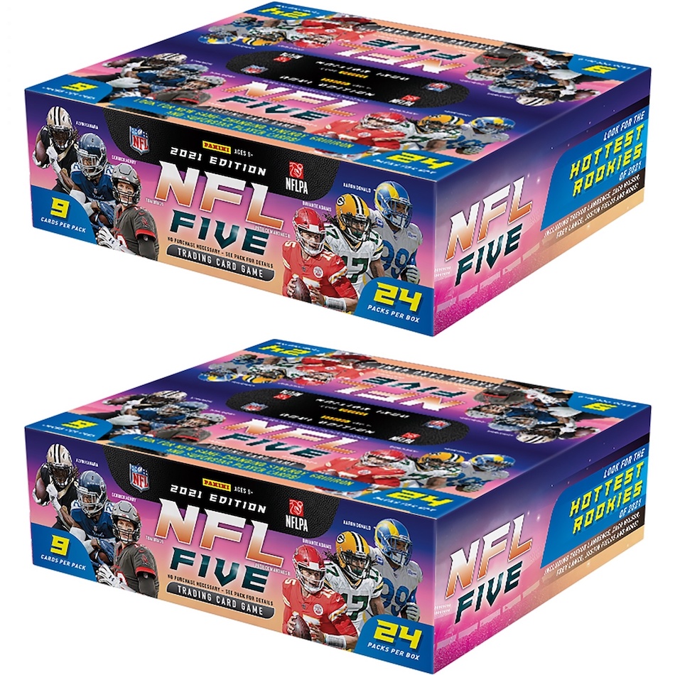 thumbnail image 2 of 2020 Panini Five Football Factory Sealed Booster Box – 216 Cards – NFL Trading Cards 2 of 4