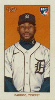 Akil Baddoo 2021 Topps Heritage Rookie Card #540 Detroit Tigers