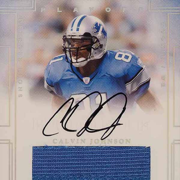 Calvin Johnson Detroit Lions Trading Cards Set