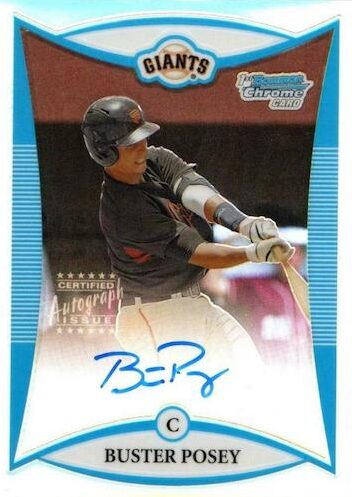 2008 Contenders Buster Posey Round Numbers RC #/1500 - PWE .95 Shipping!