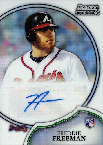 Freddie Freeman 2010 Topps Bowman Platinum Rookie RC Autograph Superfractor  1/1