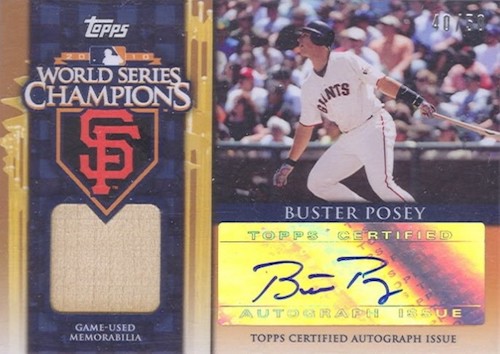 Buster Posey Autographed Memorabilia