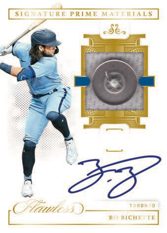 2020 Panini Flawless Baseball - BC Rookie Dual Patch Autographs Platinum  #20 - Bo Bichette [1/1]