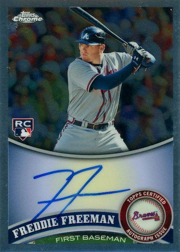 Freddie Freeman Rookie Flagship 2011 Topps #145, Braves Dodgers MVP