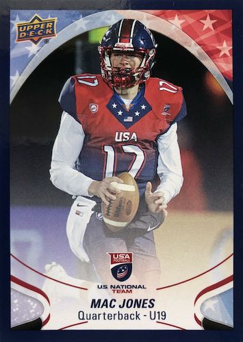 MAC JONES 2021 1ST GOLD DRAFT PICK ROOKIE CARD RC NEW ENGLAND PATRIOTS  ALABAMA