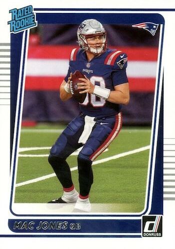 NEW 2021 Score Football Authentic MAC JONES Rookie Card - Alabama/New  England Patriots