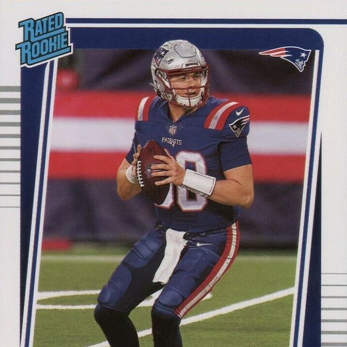 Tom Brady 2022 Panini Donruss Series Mint Card #255 picturing him in h