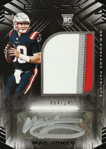 MAC JONES ROOKIE CARD Panini Football RC PINK VARIATION $$ ALABAMA PATRIOTS!