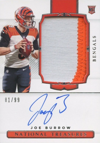 2020 Panini JOE BURROW First Authentic NFL Cincinnati Bengals Rookie Card -  Panini Instant NFL #1 Draft Pick Football Card - Limited Production!