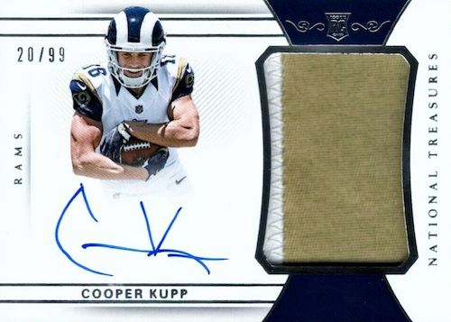 Cooper Kupp - Panini CHROME FOIL RAMS Jersey #18 - ROOKIE / STARS Insert  RARE