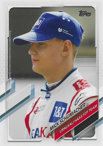 2021 Topps Now Mick Schumacher Haas F1 Card #43 – Father’s Debut 30th Year – Ungraded