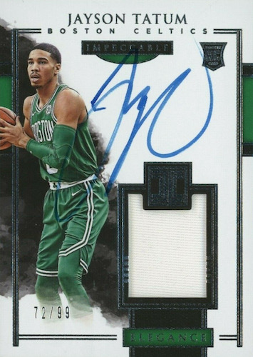 Panini様専用Impeccable Jayson Tatum rc auto-