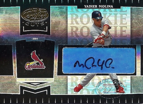 2004 Yadier Molina Bowman Heritage PSA AUTHENTIC ROOKIE AUTO AUTOGRAPH