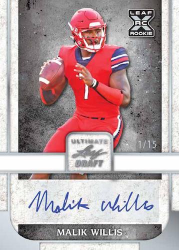 2021 Leaf ULTIMATE Draft Football HOBBY Box - Factory Sealed - 5 Autograph Rookies