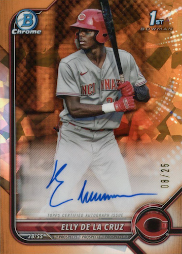 Elly De La Cruz Rookie 1st Bowman 2022 Bowman Prospects #BP50, Reds –