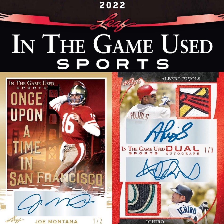 2022 Leaf In the Game Used Sports Checklist, Set Details, Boxes