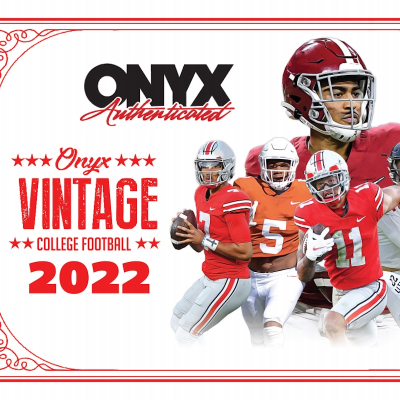 2022 Onyx Vintage College Football Checklist, Details, Box Review