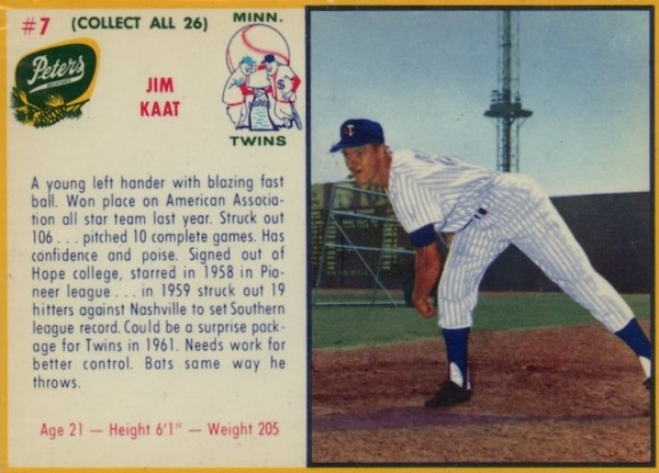  1968 Topps # 450 Jim Kaat Minnesota Twins (Baseball Card) FAIR  Twins : Collectibles & Fine Art