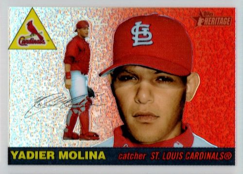 Yadier Molina #4 St. Louis Cardinals Gold-Black Edition Print