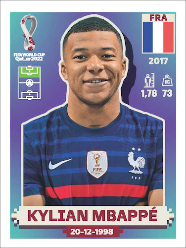 Extra Sticker – França – Kylian Mbappé – Base – Legend