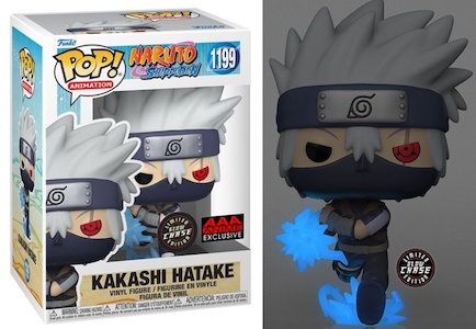 Funko Pop Naruto Kakashi Raikiri Glow in the Dark Exclusive with Special  Edition Sticker.