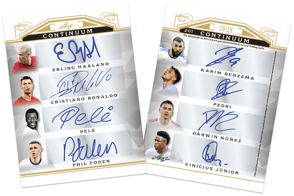 2022 Leaf Continuum Soccer Checklist, Autograph Details, Review