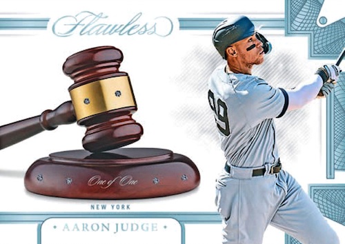 Aaron Judge 2018 Panini Flawless Baseball Signatures Sapphire Autograph  Card 5/7