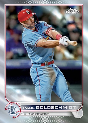 2022 Topps Chrome Paul Goldschmidt Logofractor Red Refractor /5