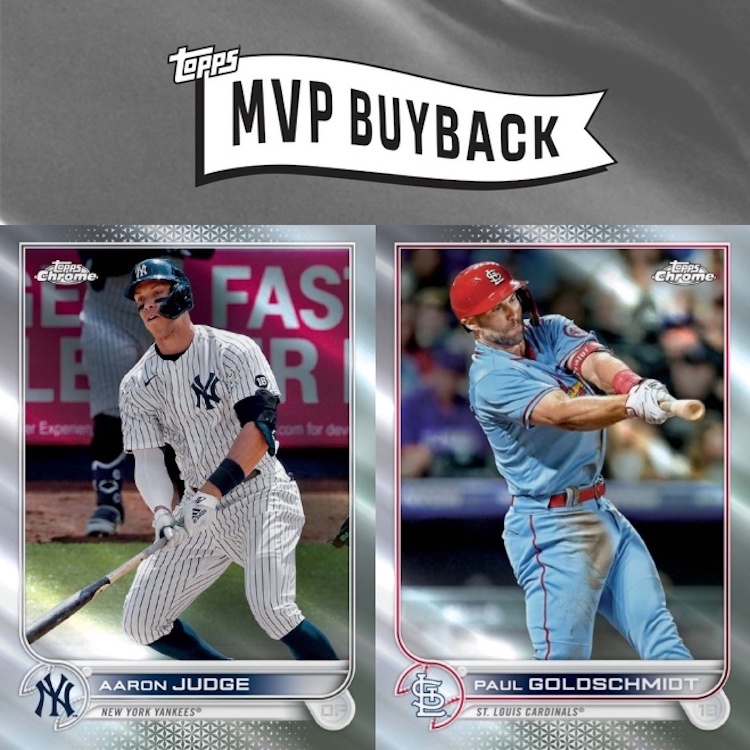 2022 Topps MVP Buyback Promotion Details, Card Credit Amounts