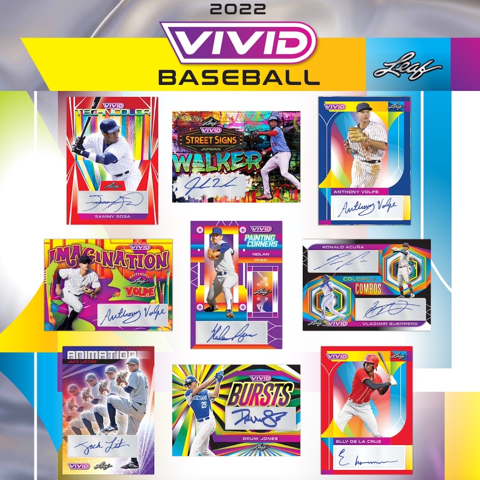 2022 Leaf Vivid Baseball Checklist, Set Info, Boxes, Date, Reviews