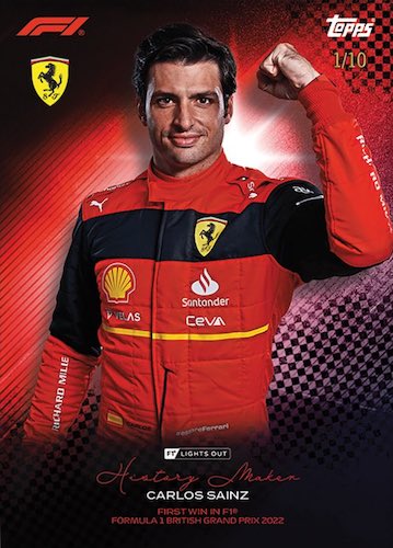 2022 Topps F1 Lights Out Checklist, Formula 1 Set Info, Buy Boxes