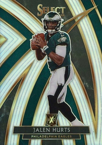 Jalen Hurts 2020 CHRONICLES PRIZM BLACK ROOKIE RC #PB-19 PHILADELPHIA  EAGLES!