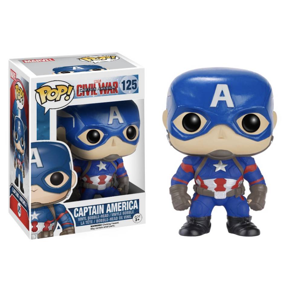 Funko POP! Marvel: The Falcon and the Winter Soldier Captain America 4-in  Vinyl Figure