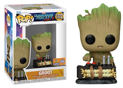 Funko Pop Guardians of the Galaxy Vol. 2 Star Lord CHASE Figure w/ Protector