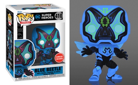 Funko POP! Movies: DC Blue Beetle - Blue Beetle with Weapon 3.7-in Vinyl  Figure GameStop Exclusive