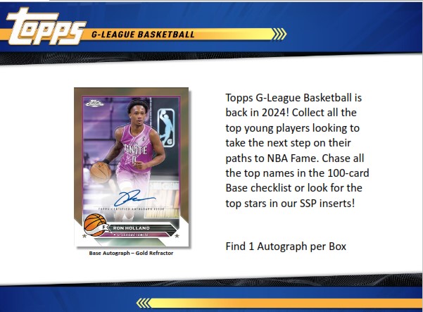 2023-24 Topps G-League BasketBall