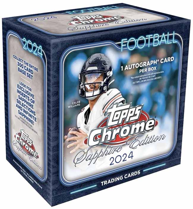 2024 Topps Chrome Sapphire Football Set Review and Checklist